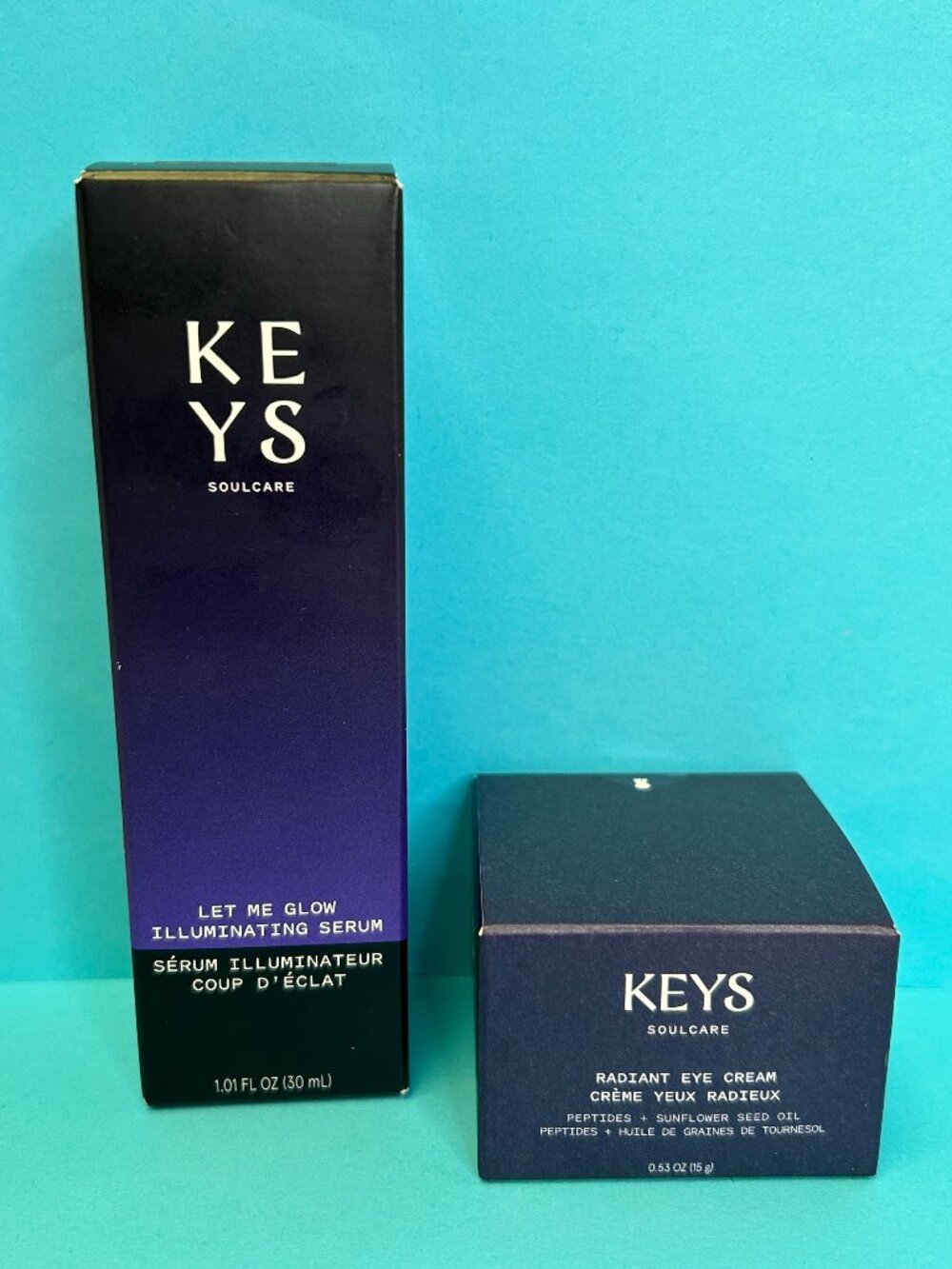 KEYS Soulcare Radiant Eye Cream + Let Me Glow Serum Duo NEW